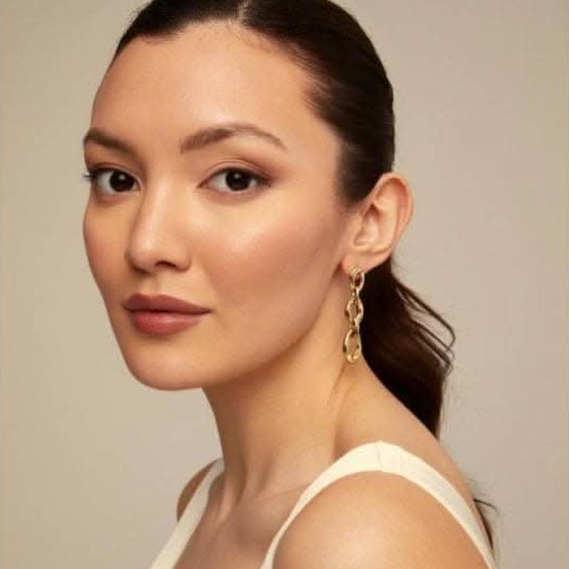 UNOde50 Joyful Women's Three Links Drop Earrings in Metal