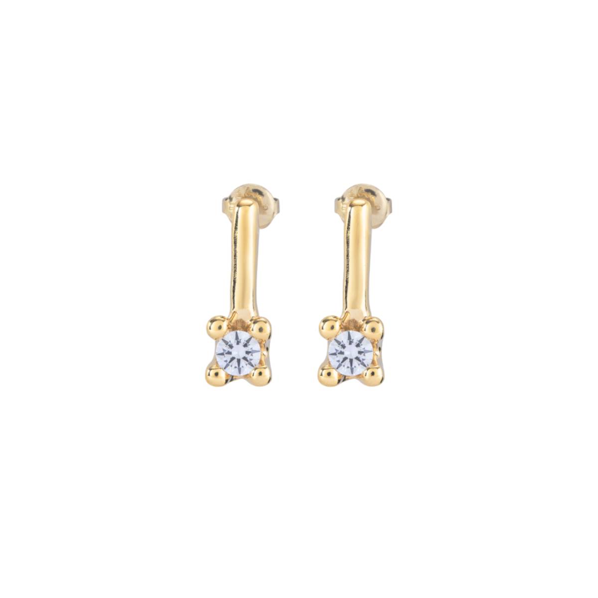 UNOde50 Spiritual Women's White Cubic Zirconia Drop Earrings in Metal Alloy