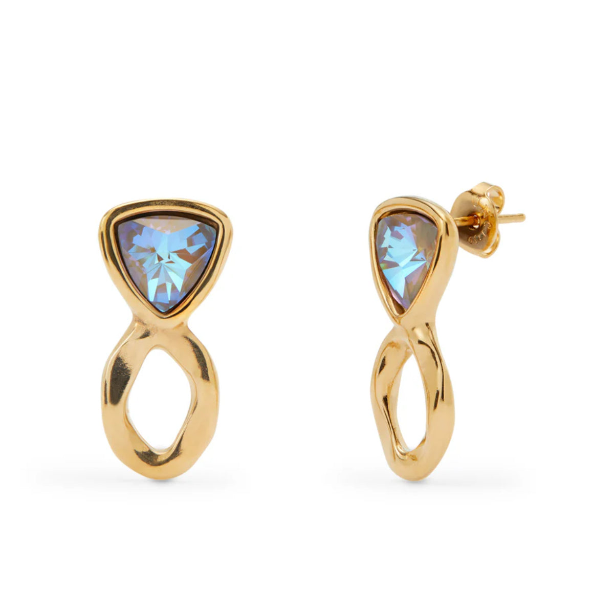 UNOde50 Ser Camaleonica Women's Multicolored Crystal Earrings in 18K Yellow Gold-Plating over Metal Alloy