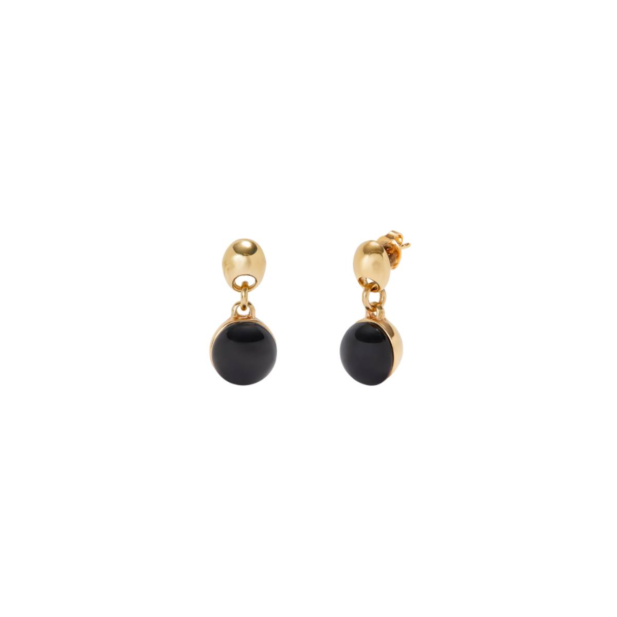 UNOde50 Ser Fascinante Women's Black Murano Glass Beads Drop Earrings in Metal Alloy