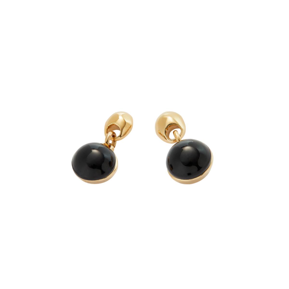 UNOde50 Ser Fascinante Women's Black Murano Glass Beads Drop Earrings in Metal Alloy