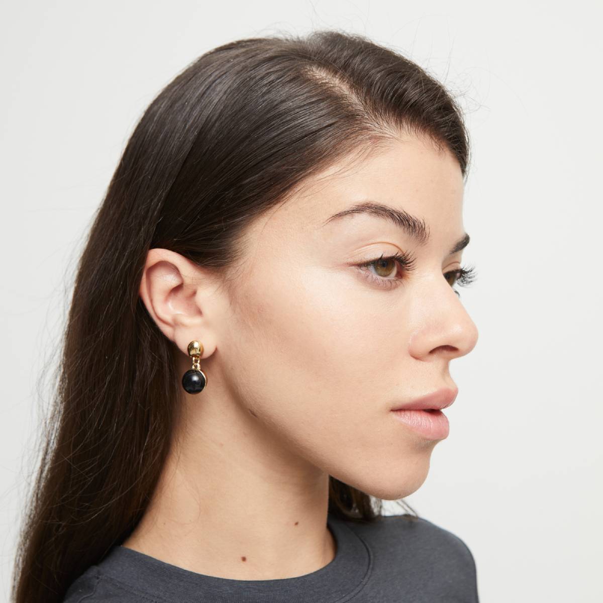 UNOde50 Ser Fascinante Women's Black Murano Glass Beads Drop Earrings in Metal Alloy