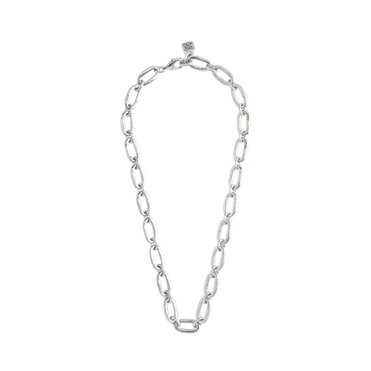 UNOde50 Eslabon Women's Link Necklace in Sterling Silver-Plating over Metal Alloy