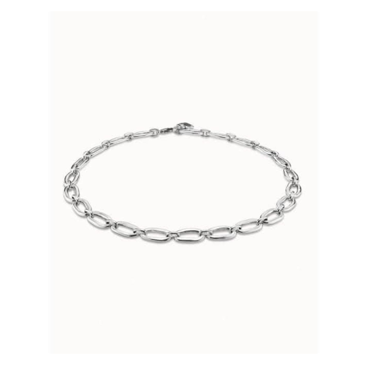 UNOde50 Eslabon Women's Link Necklace in Sterling Silver-Plating over Metal Alloy