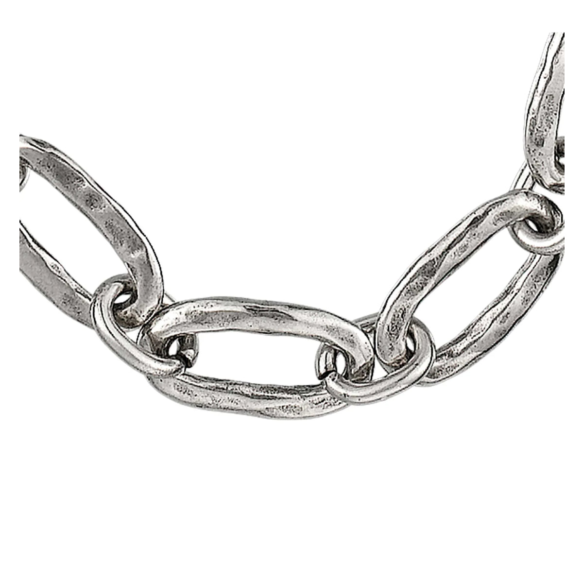 UNOde50 Eslabon Women's Link Necklace in Sterling Silver-Plating over Metal Alloy