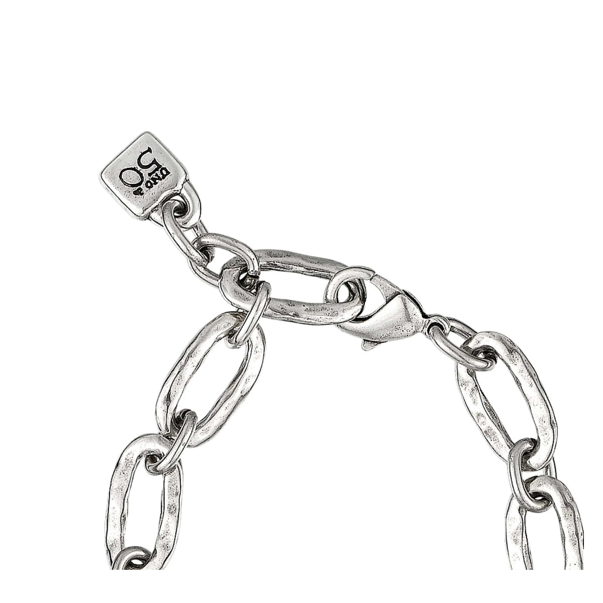 UNOde50 Eslabon Women's Link Necklace in Sterling Silver-Plating over Metal Alloy