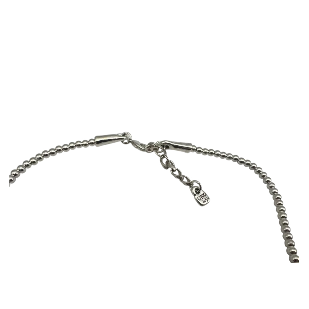 UNOde50 De Perlas Women's White Pearl Shell Necklace in Sterling Silver-Plating over Metal Alloy