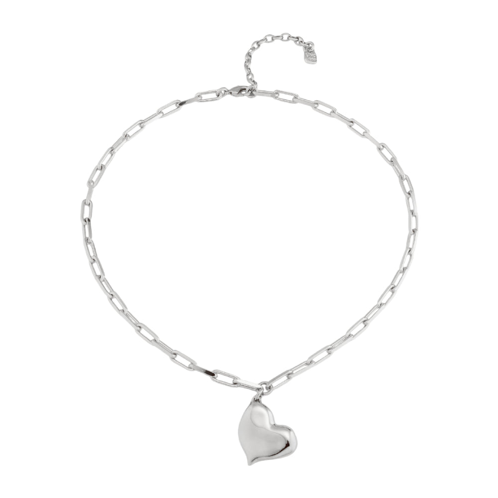 UNOde50 Women's Short Link Heartbeat Necklace in Metal