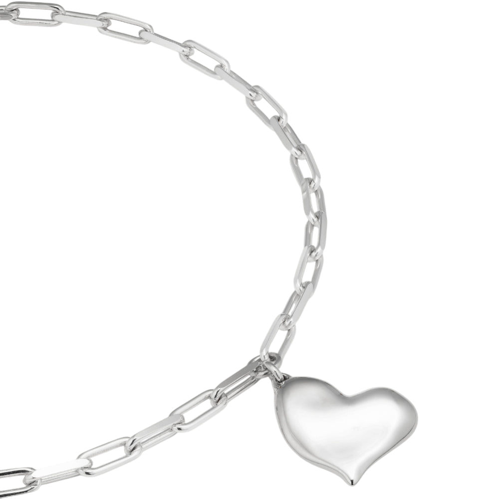 UNOde50 Women's Short Link Heartbeat Necklace in Metal