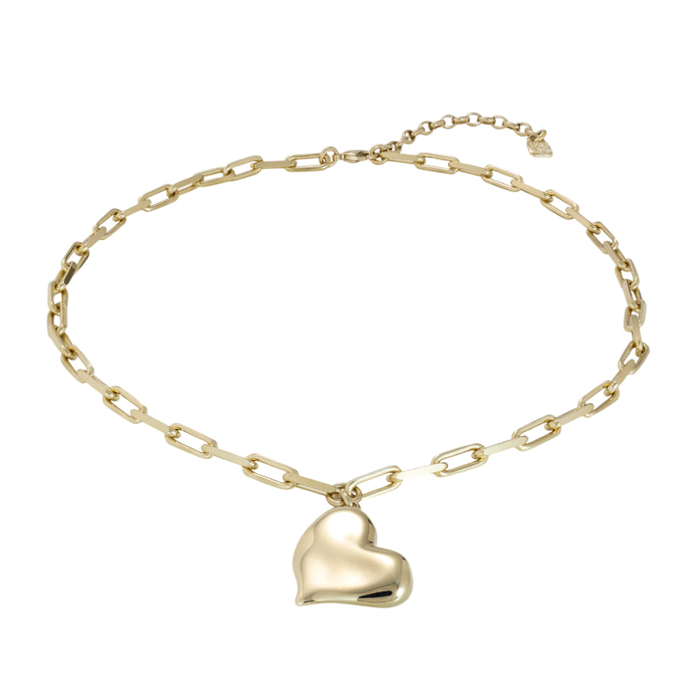 UNOde50 Women's Short Link Heartbeat Necklace in Metal