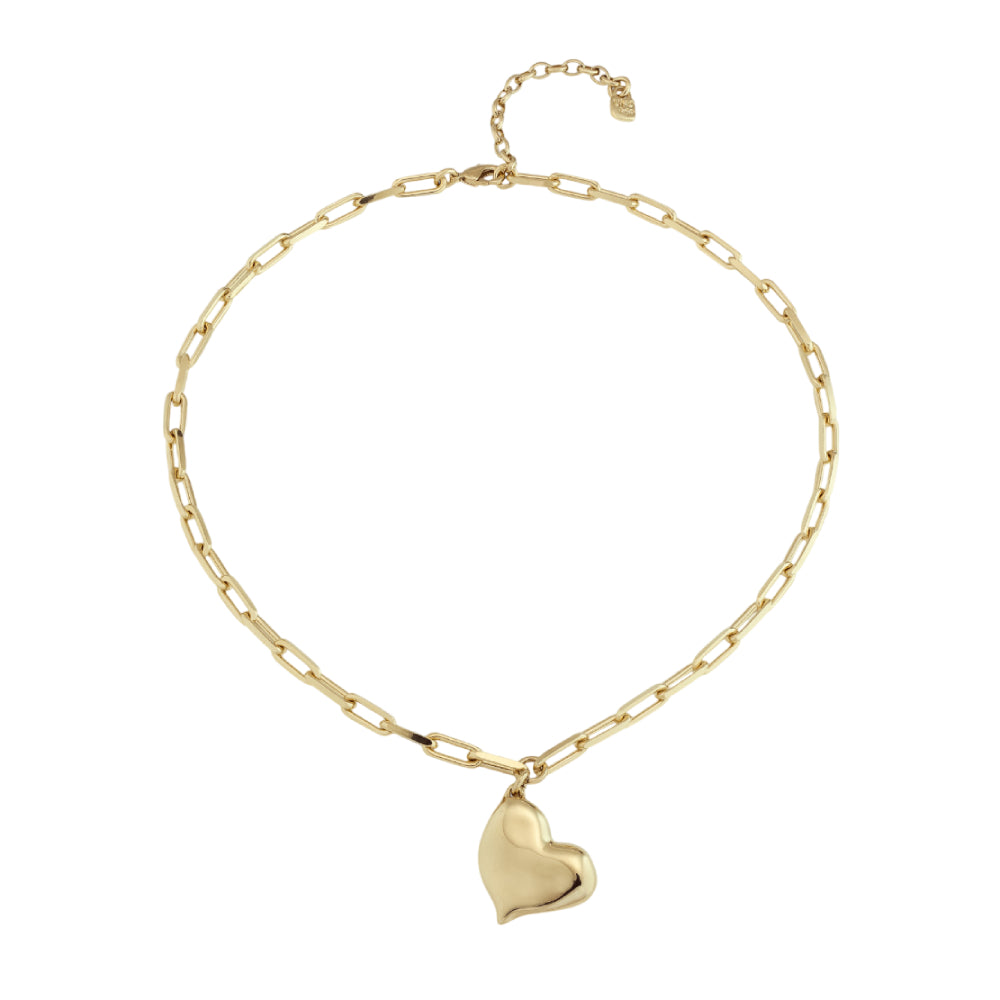 UNOde50 Women's Short Link Heartbeat Necklace in Metal