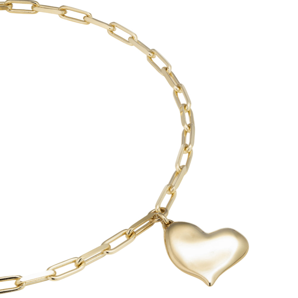 UNOde50 Women's Short Link Heartbeat Necklace in Metal