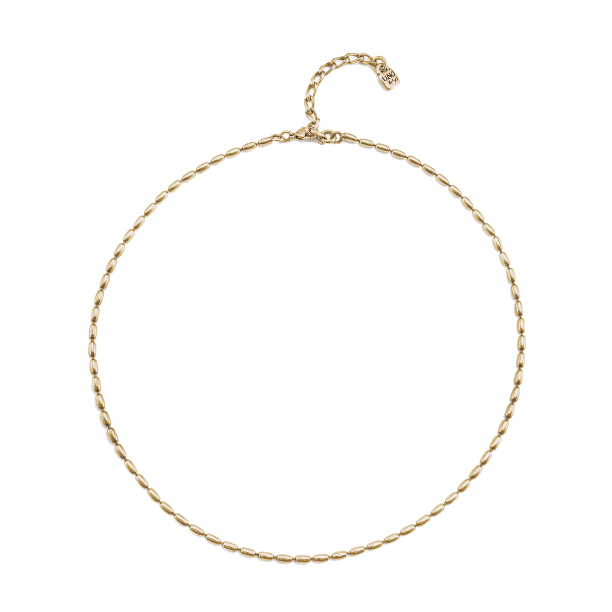 UNOde50 Mychain Unisex Short Oval Link Necklace in Metal