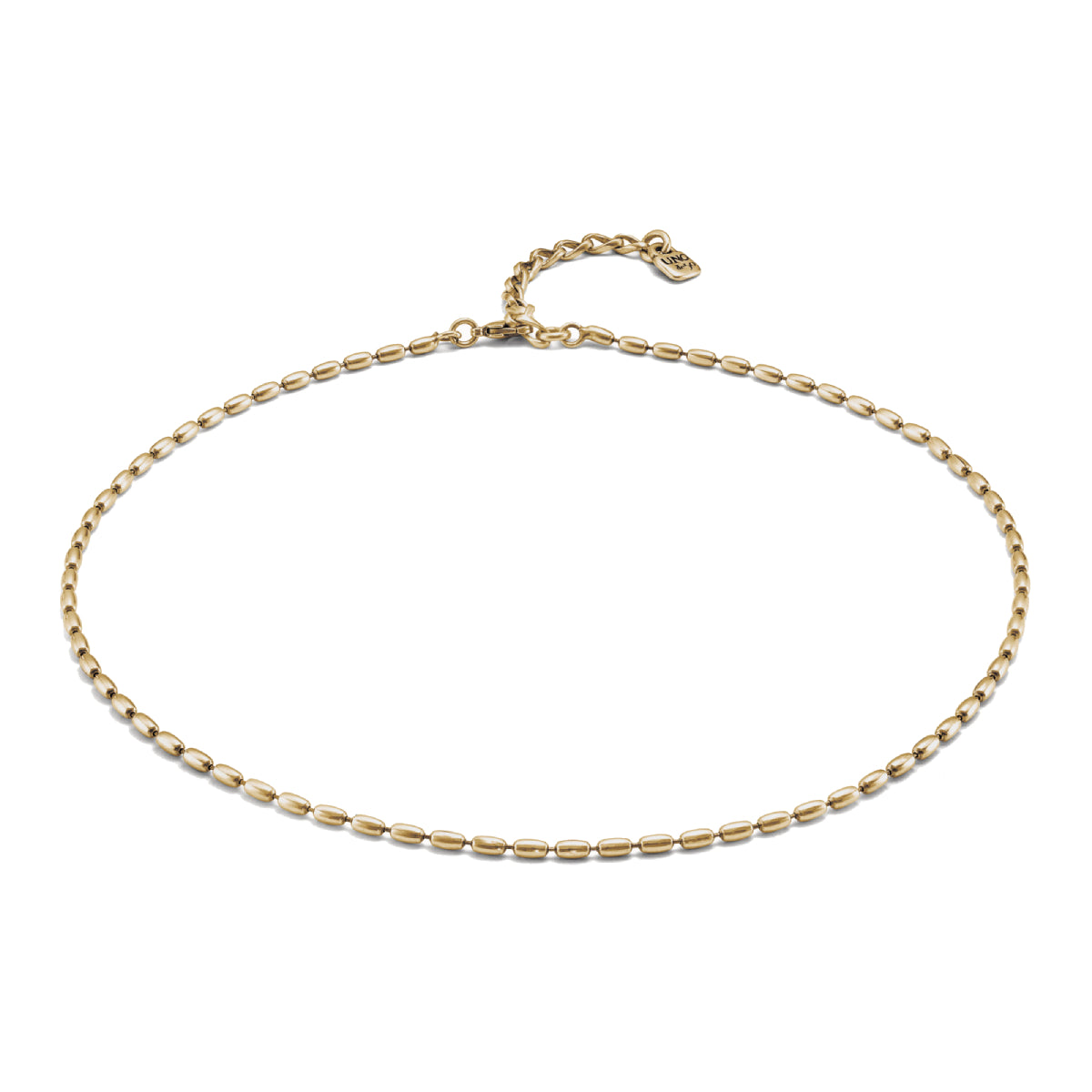 UNOde50 Mychain Unisex Short Oval Link Necklace in Metal