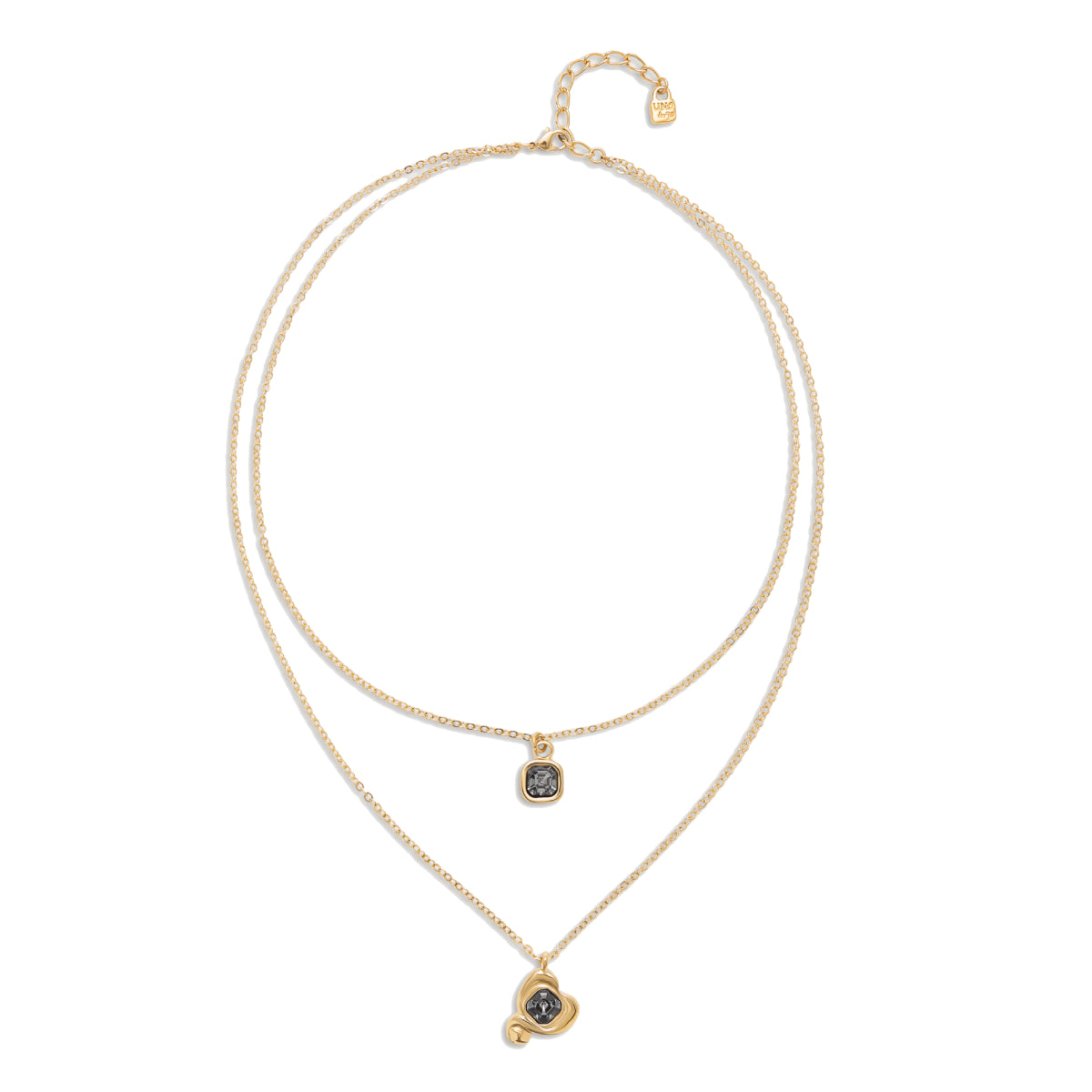 UNOde50 Ser Expresiva Women's Double Chain with Pendant in Metal Alloy