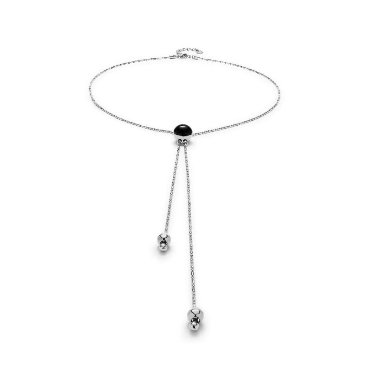 UNOde50 Women's Black Murano Glass Pendant Chain in Sterling Silver-Plating over Metal Alloy