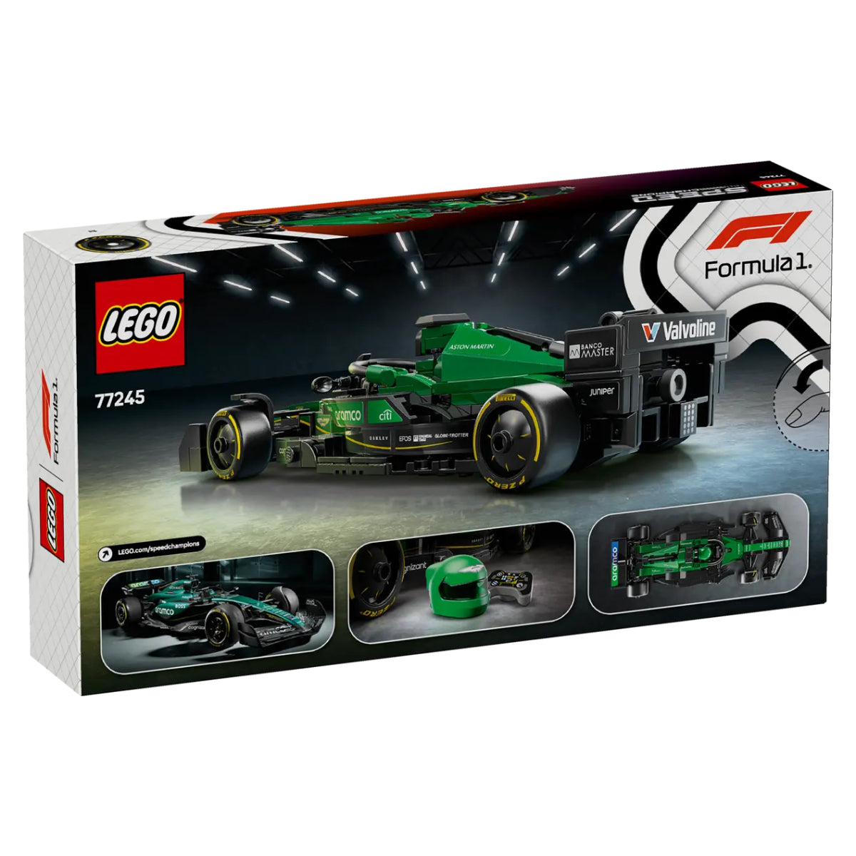 LEGO Speed Champions Aston Martin Aramco F1 AMR24 Race Car Building Toy Set (269-Piece)