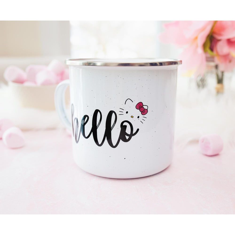 Sanrio Hello Kitty 20 oz Ceramic Camper Mug - White