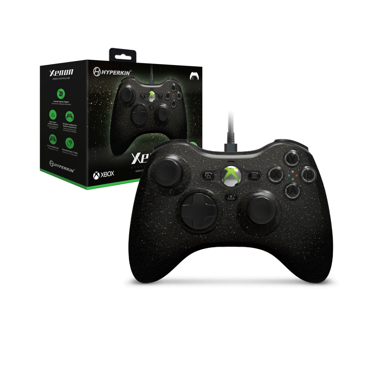 Hyperkin Xenon Wired Controller with Headset Jack - Cosmic Night