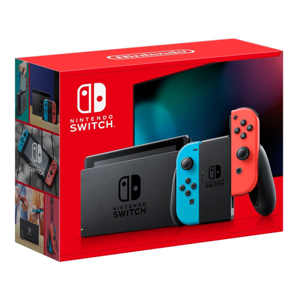 Nintendo Switch with Joy ‘Con Controllers - Neon Red/Neon Blue