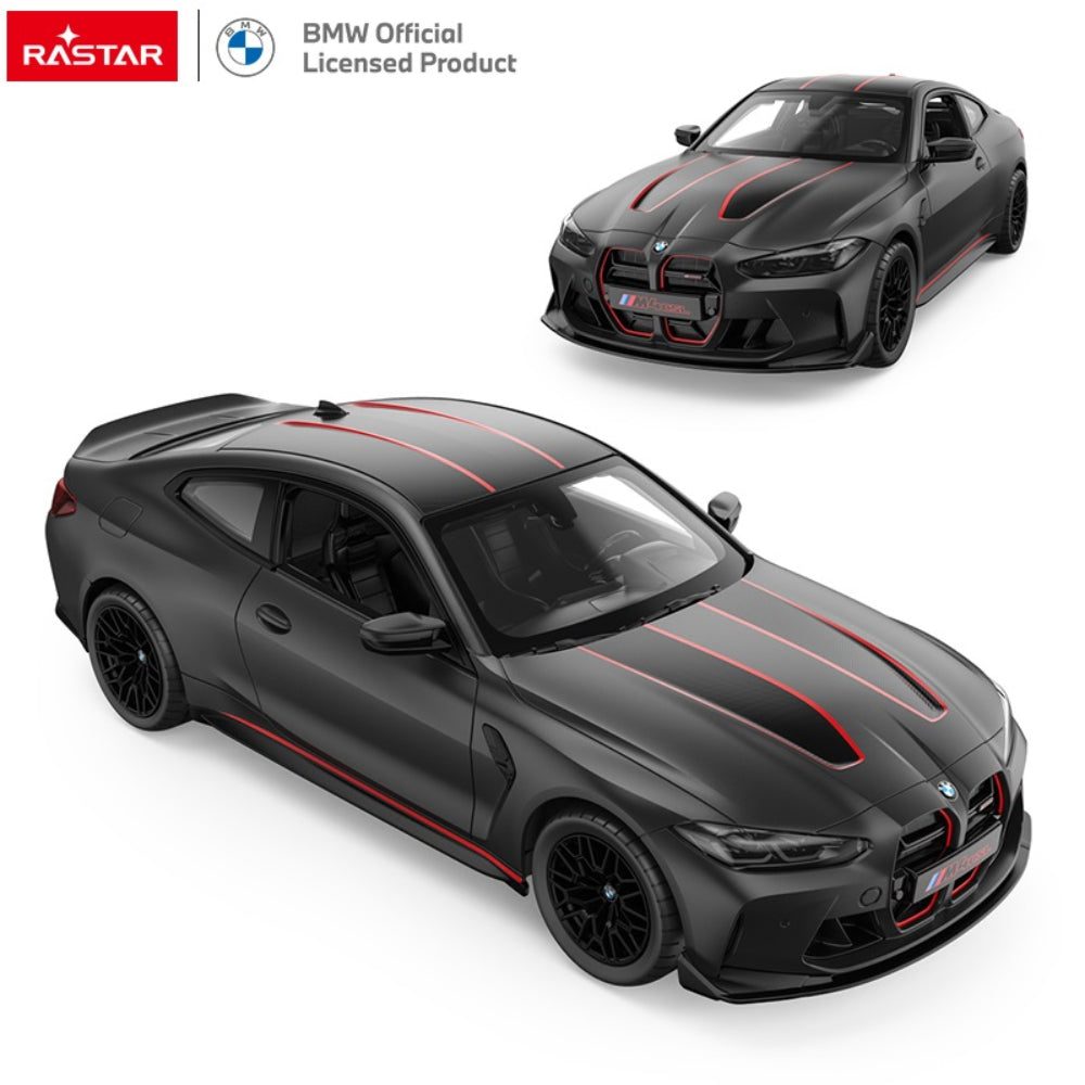 Rastar RC 1:16 BMW M4 CSL Remote Control Toy Car - Matte Black