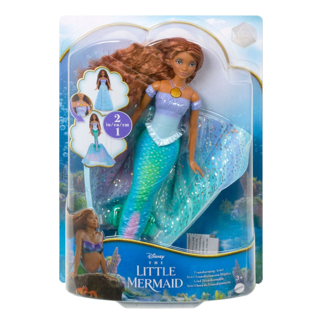 Mattel Disney The Little Mermaid Transforming Ariel Fashion Doll