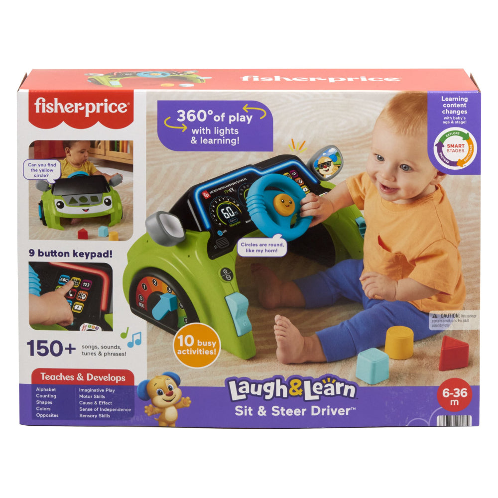 Fisher-Price Laugh & Learn Sit & Steer Driver Activity Center Learning Toy