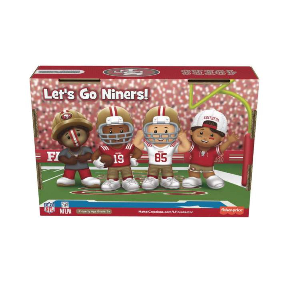 Set de figuras de edición especial de los San Francisco 49Ers de la NFL de Little People Collector (paquete de 4)