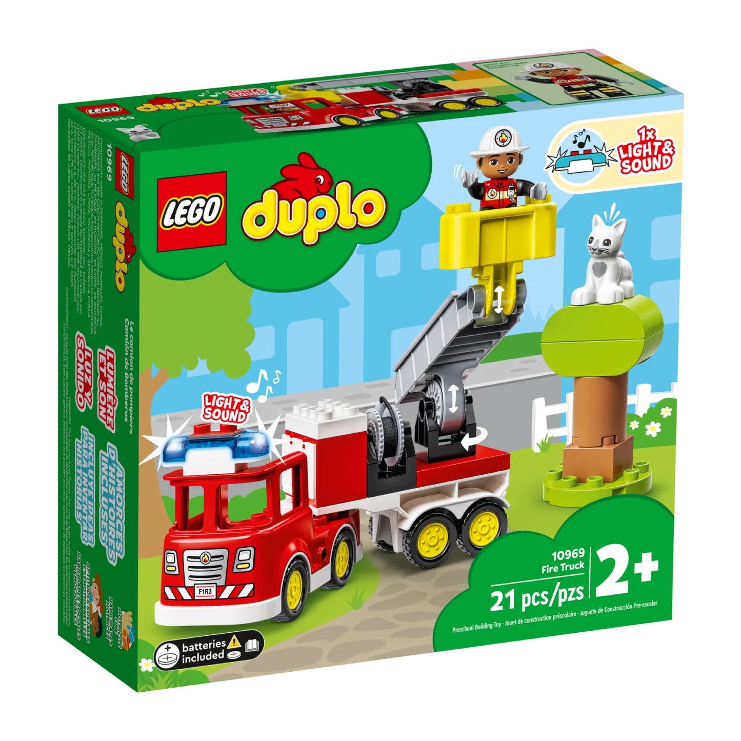LEGO Duplo Fire Truck Building Toy Set (21-Pieces)