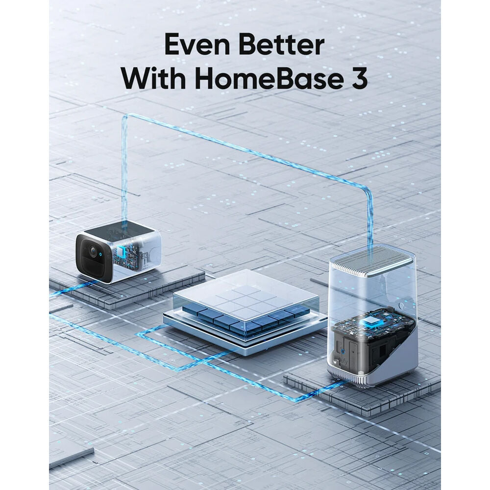 Cámara solar Eufy Security SoloCam S220 2K - Color blanco