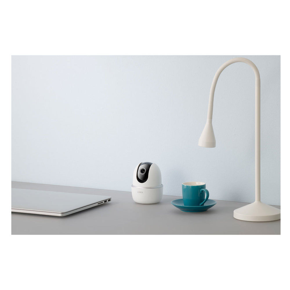 Lorex 2K Pan-Tilt Indoor Wi-Fi Security Camera - Black/White