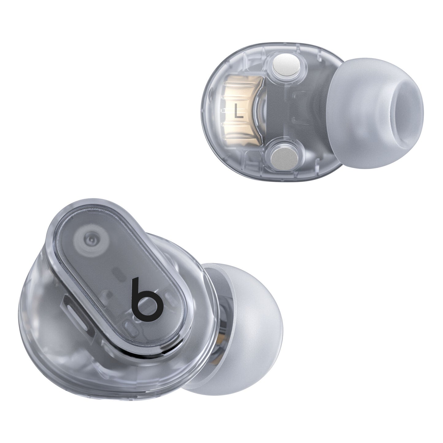 Beats by Dr. Dre MQLK3LL/A Studio Buds + Active Noise-Cancelling True Wireless Earbud - Clear