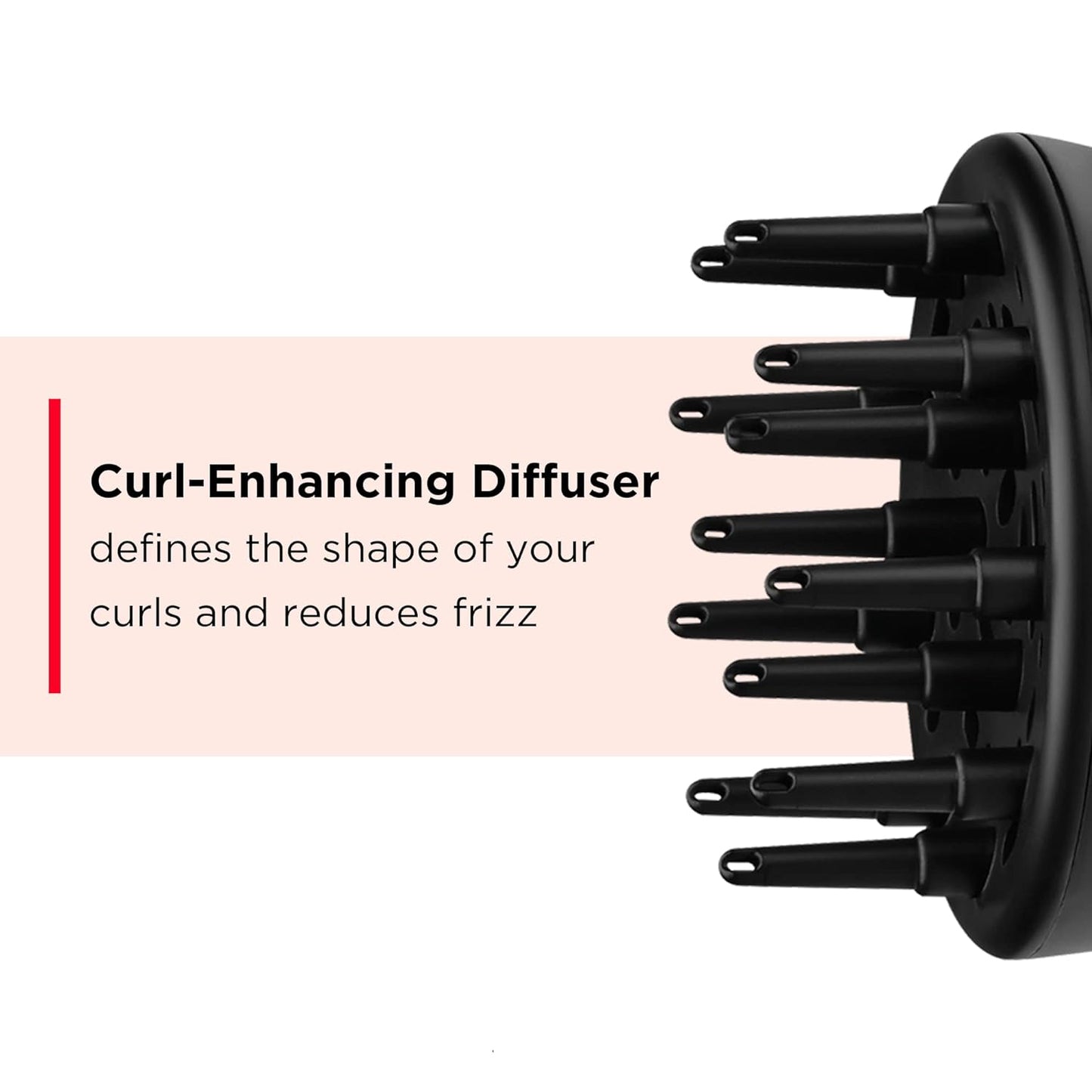 Secadora con control de flujo de aire Revlon, color rojo y negro