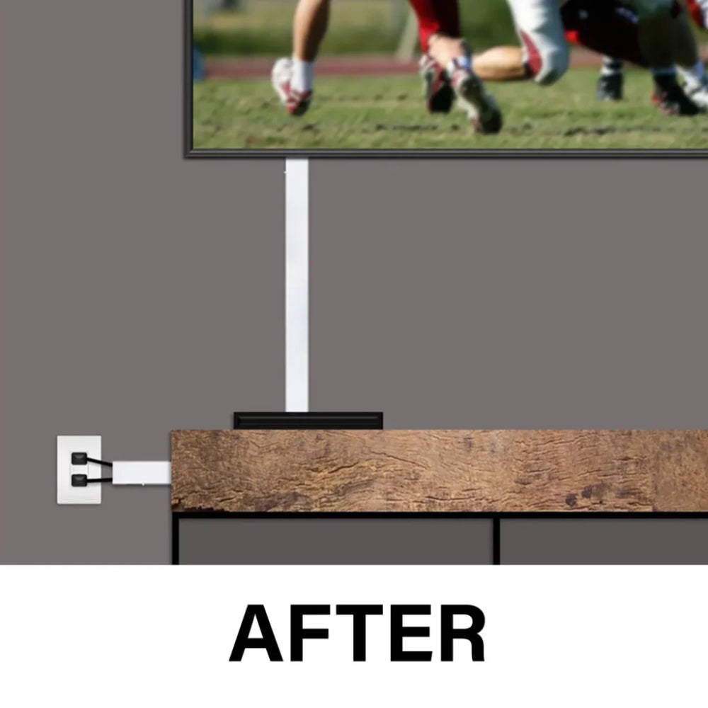 Sanus 45" x 1.5" PVC Cord/Cable Organization Kit (10-Pieces) - White