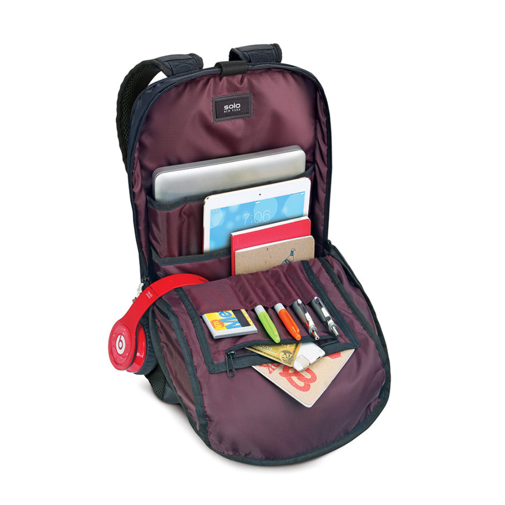 Solo New York Draft Backpack for 15.6" Laptops - Black