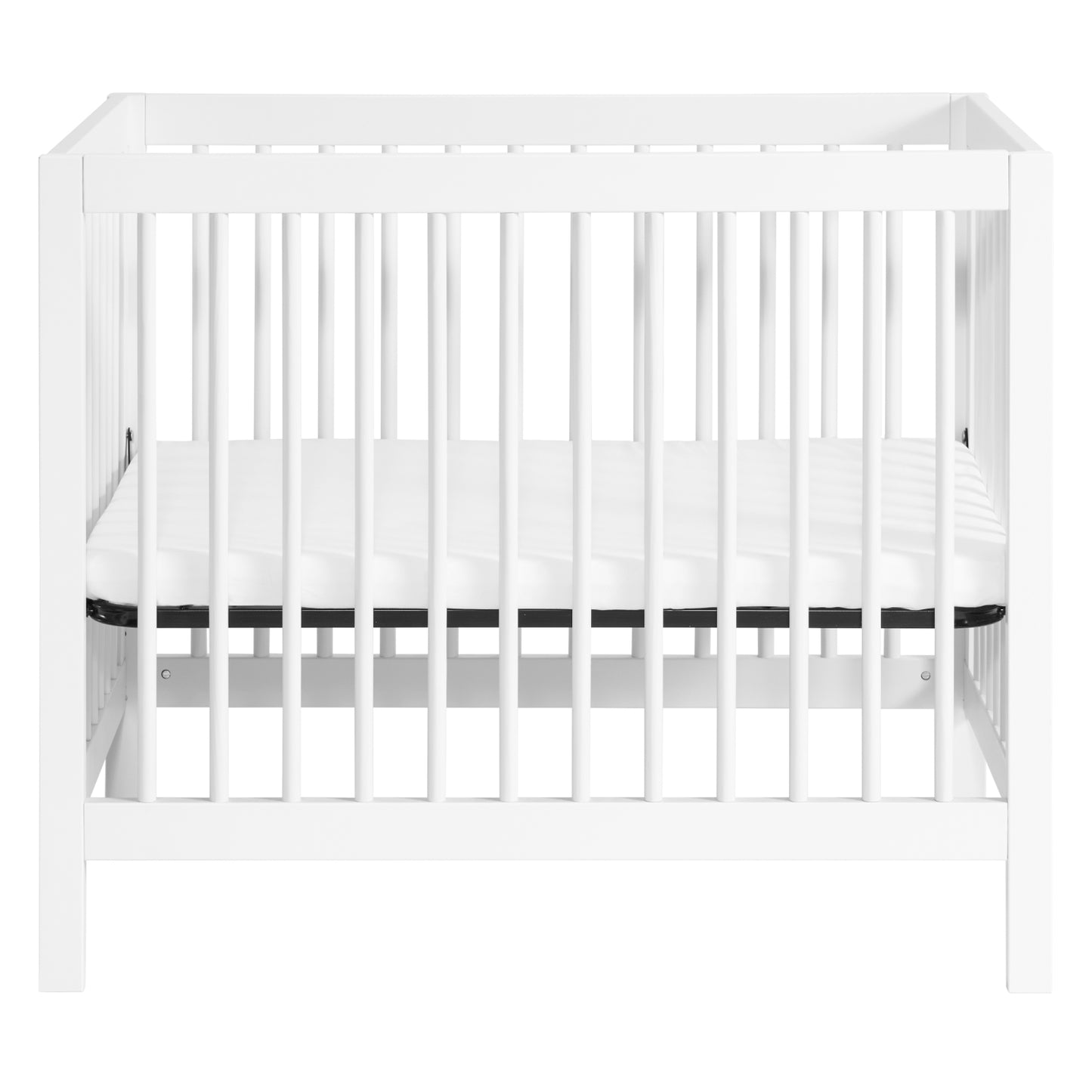 Soho Baby Essential White 4-in-1 Mini Convertible Wooden Crib