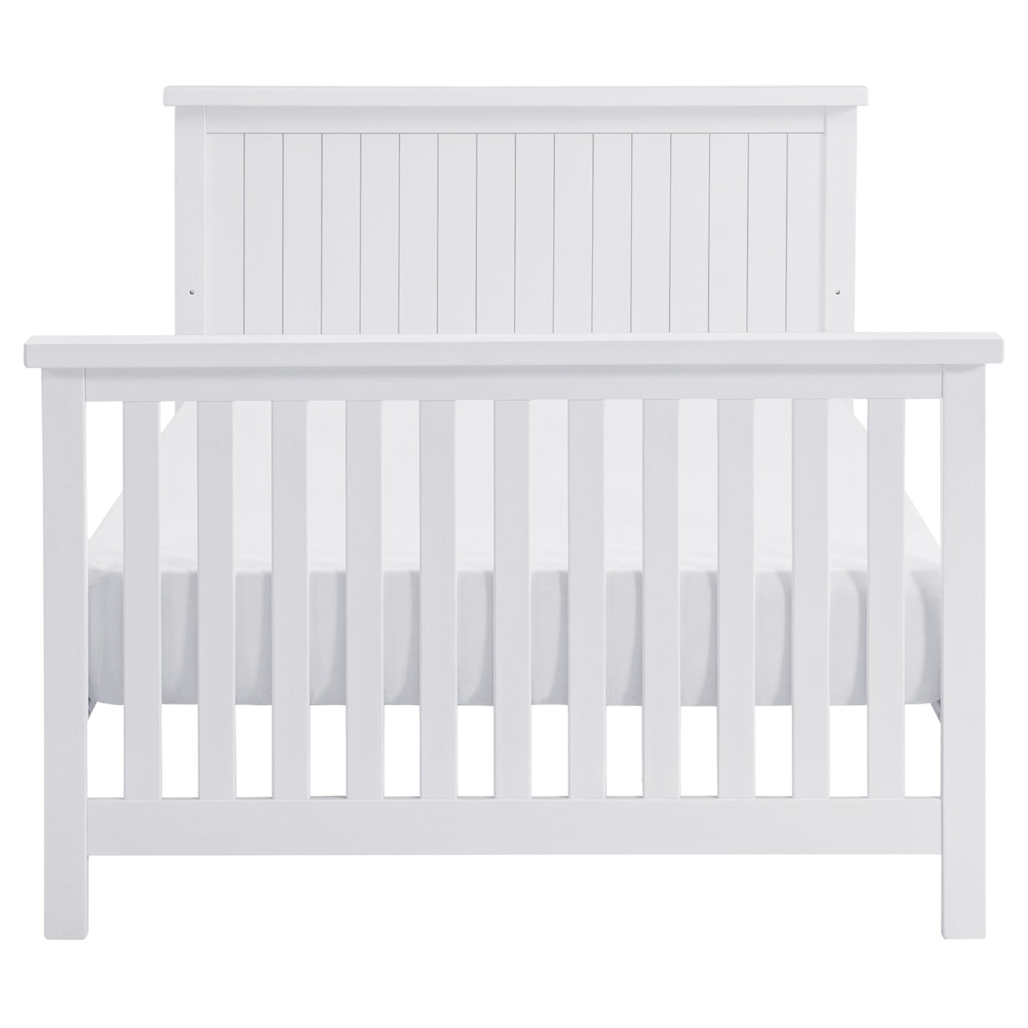 Soho Baby Everlee Whitewash 4-in-1 Convertible Wooden Crib