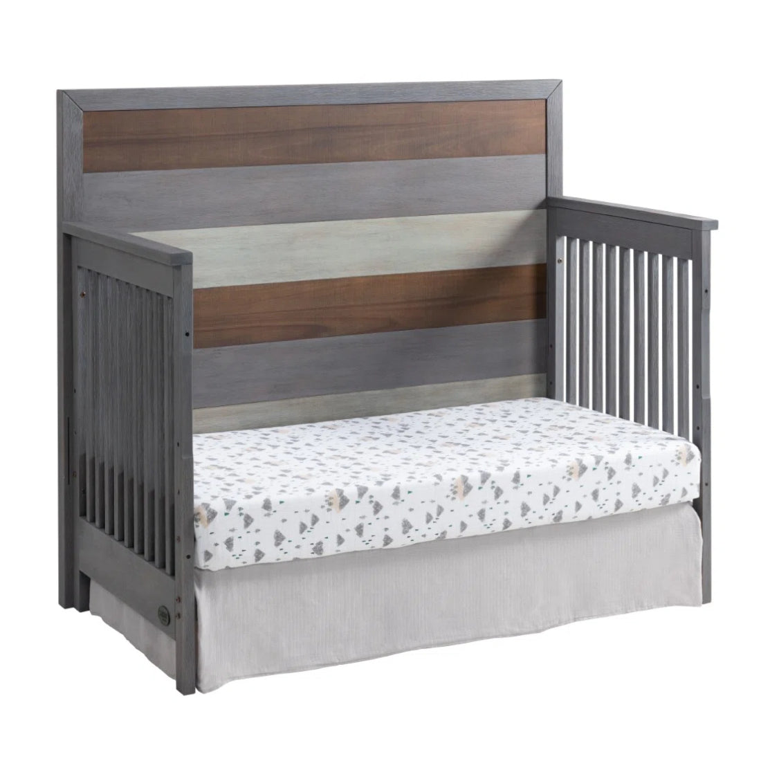 Soho Baby Cascade Gray 4-in-1 Convertible Crib