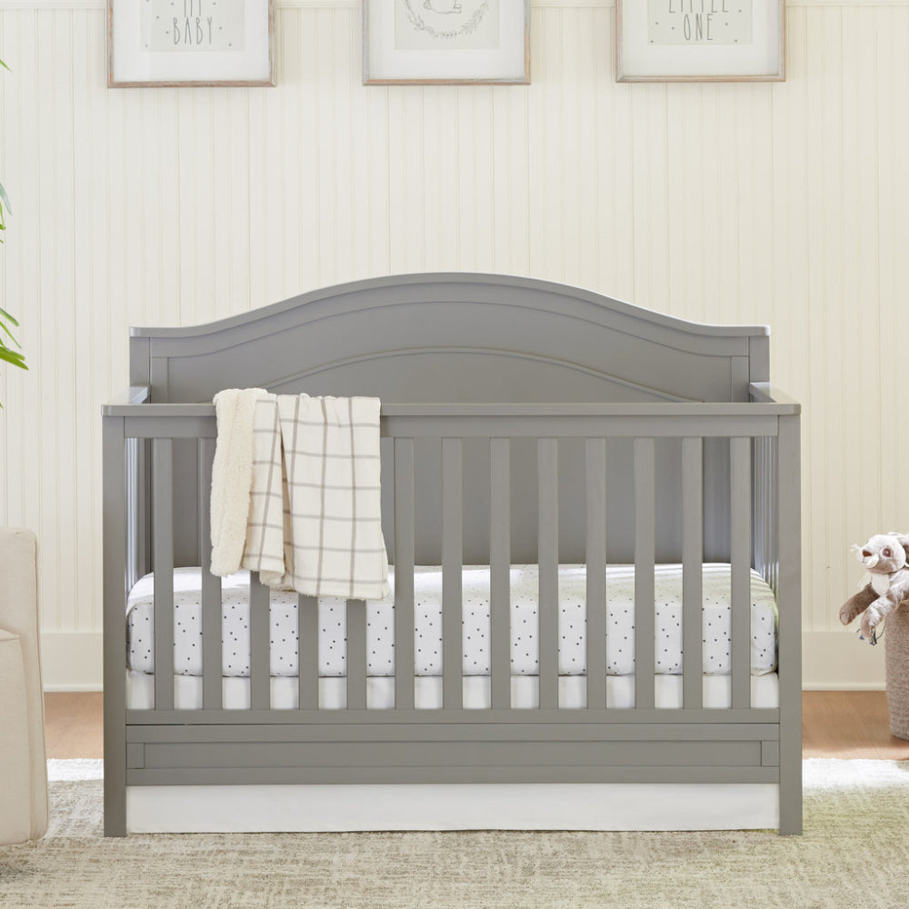 DaVinci Charlie Gray 4-in-1 Convertible Wooden Crib
