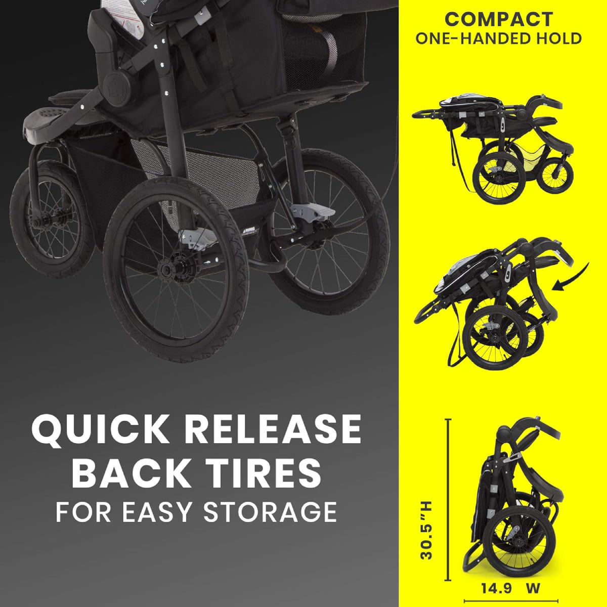 Jeep Hydro Sport Plus Jogger - Black