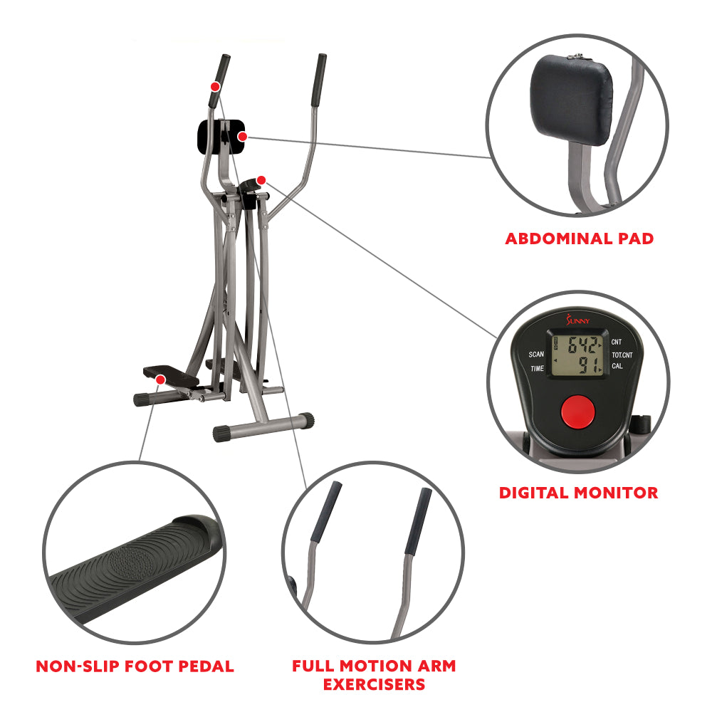 Sunny Health & Fitness Directional Elliptical Exercise Trainer