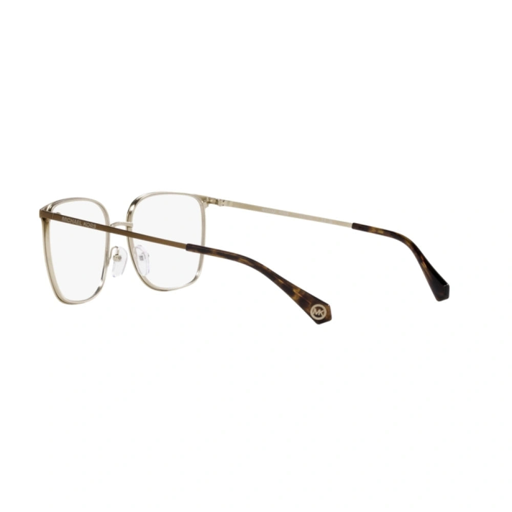 Gafas de sol cuadradas Michael Kors para mujer, con degradado dorado claro y visón