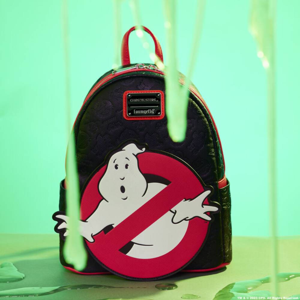 Mochila mini con logo de los Cazafantasmas que brilla en la oscuridad de Loungefly