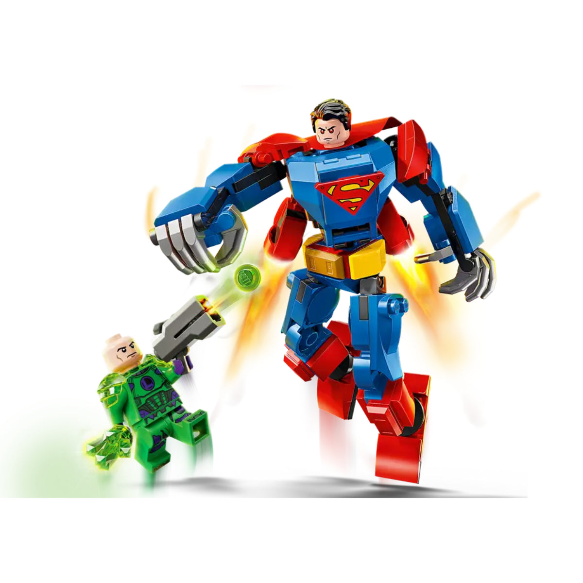 LEGO DC Superman Mech vs. Lex Luthor Action Figures Building Toy Set (120-Pieces)