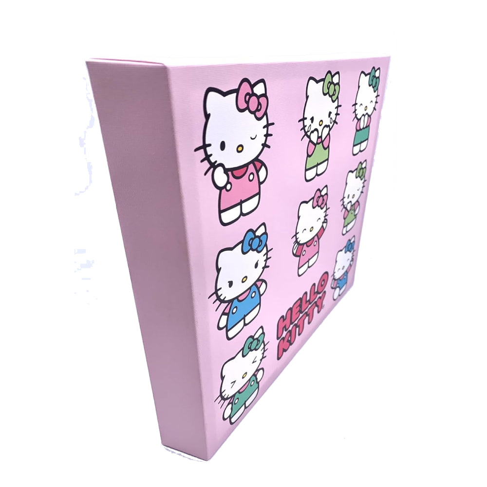 Sanrio Hello Kitty Sweet Kaiju Pastel 12" x 12" Canvas Wall Art - Pink