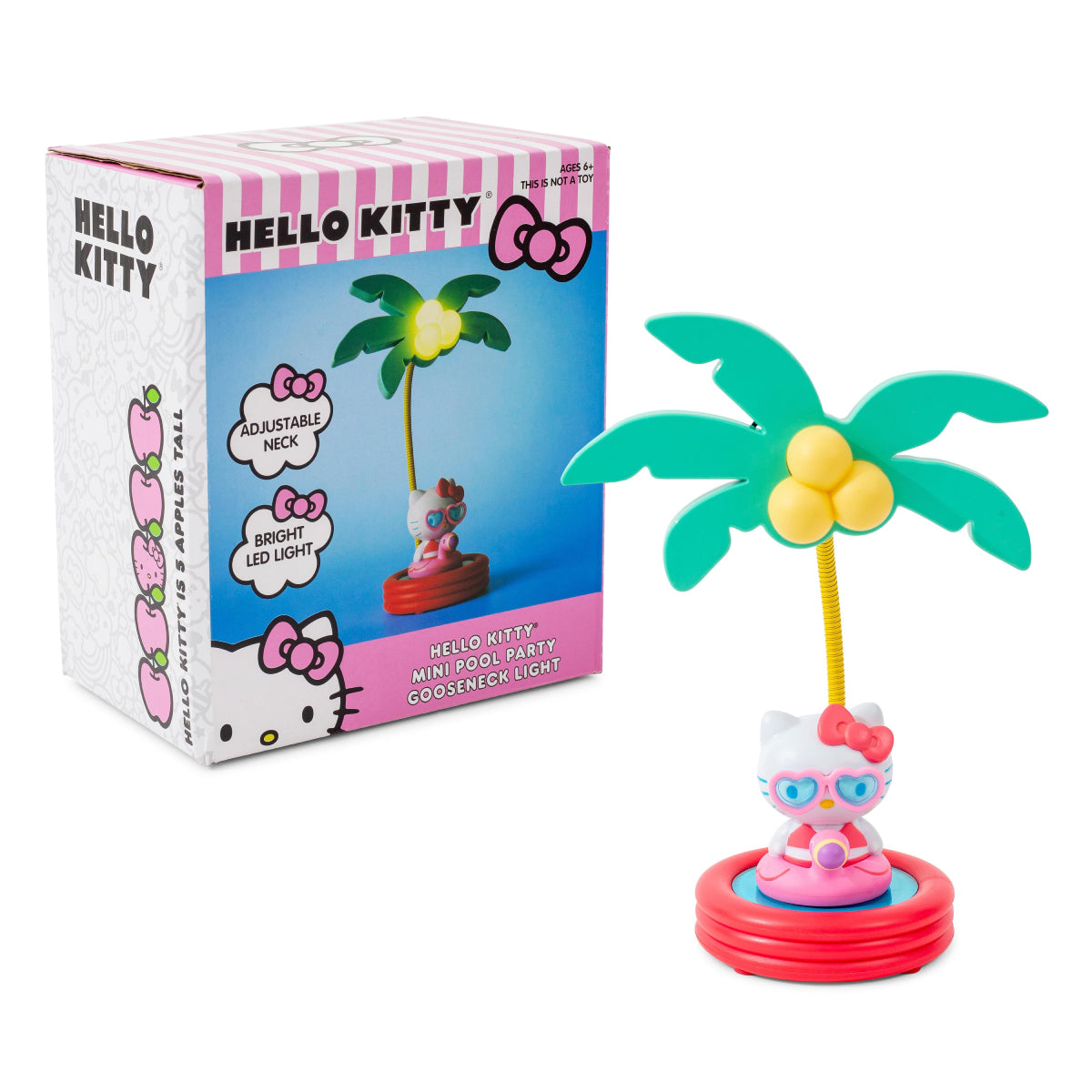 Sanrio Hello Kitty Pool Party 8" Mini Gooseneck Mood Light Figure