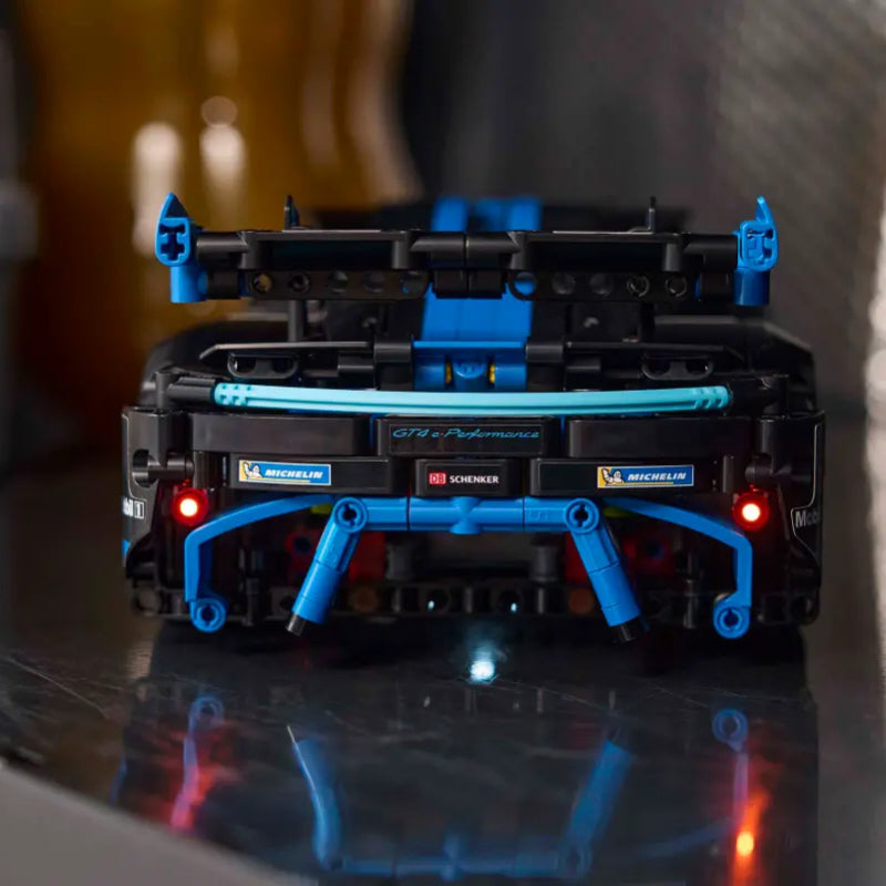LEGO Technic Porsche GT4 e-Performance Race Car Building Toy (834-Pieces) - Black/Blue