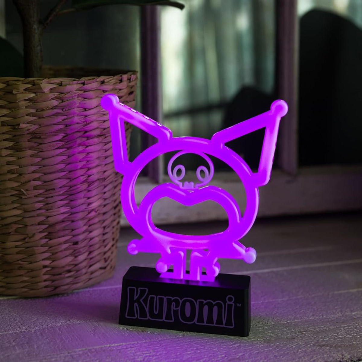 Sanrio Hello Kitty and Friends Kuromi Neon LED Lamp - White/Black