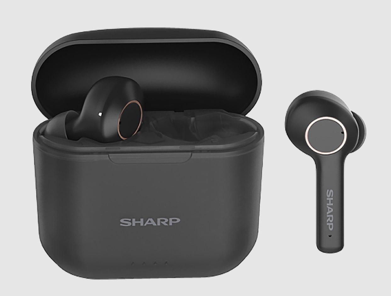 Sharp HP-TW30 True Wireless Earbuds - Black