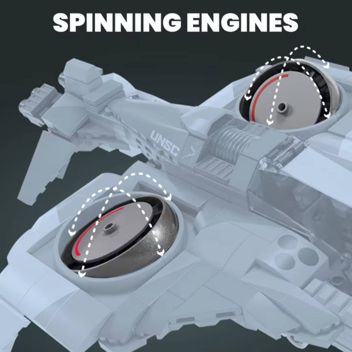 Mega Halo UNSC Arctic Burn Wasp Building Toy Set (342 Pieces)